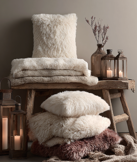 LJUSROSA LÅNGHÅRIG PLYSCH – 30 MM LUGG & TVÄRSGÅENDE STRETCH