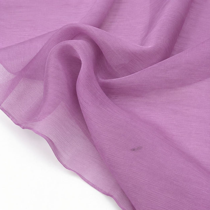 DAMMIG ROSA / MÖRK LAVENDEL SIDENCHIFFONG – 2. SORTERING
