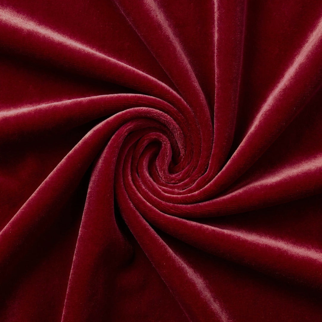BORDEAUX MICRO VELOUR TYG