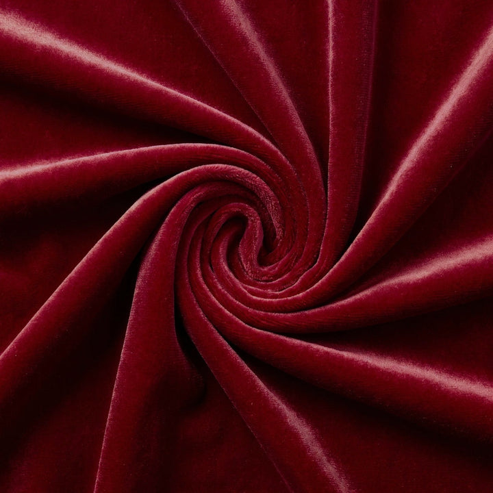 BORDEAUX MICRO VELOUR TYG