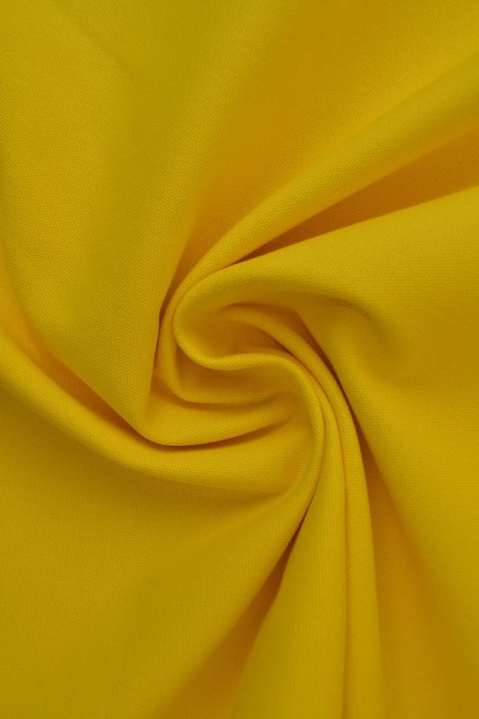 GUL BOMULDSCANVAS – TÆTVÆVET 350 g/m², OEKO-TEX nærbillede