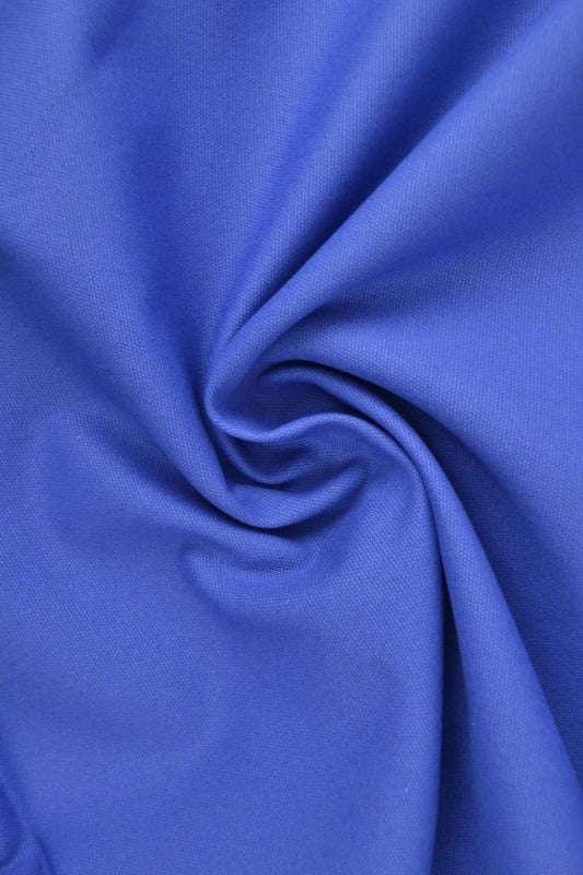 MØRKEBLÅ BOMULDSCANVAS – TÆTVÆVET 350 g/m², OEKO-TEX nærbillede