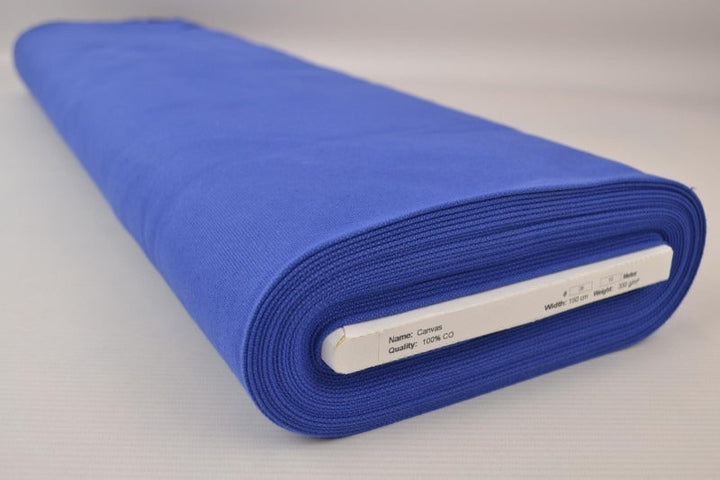 MØRKEBLÅ BOMULDSCANVAS – TÆTVÆVET 350 g/m², OEKO-TEX produkt