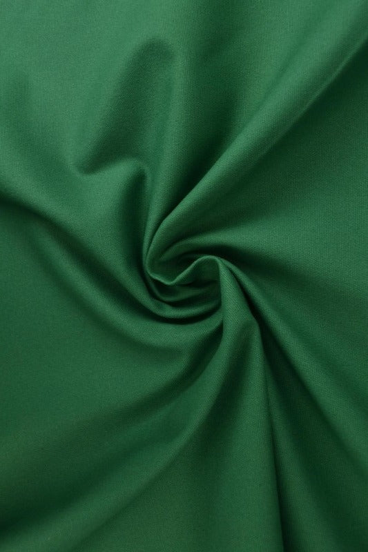 MØRKEGRØN BOMULDSCANVAS – TÆTVÆVET 350 g/m², OEKO-TEX nærbillede