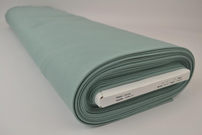 GAMMELGRØN BOMULDSCANVAS – TÆTVÆVET 350 g/m², OEKO-TEX produkt