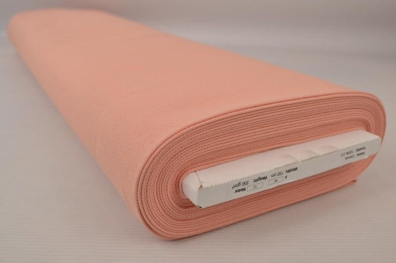 LAKSEFARVET BOMULDSCANVAS – TÆTVÆVET 350 g/m², OEKO-TEX produkt