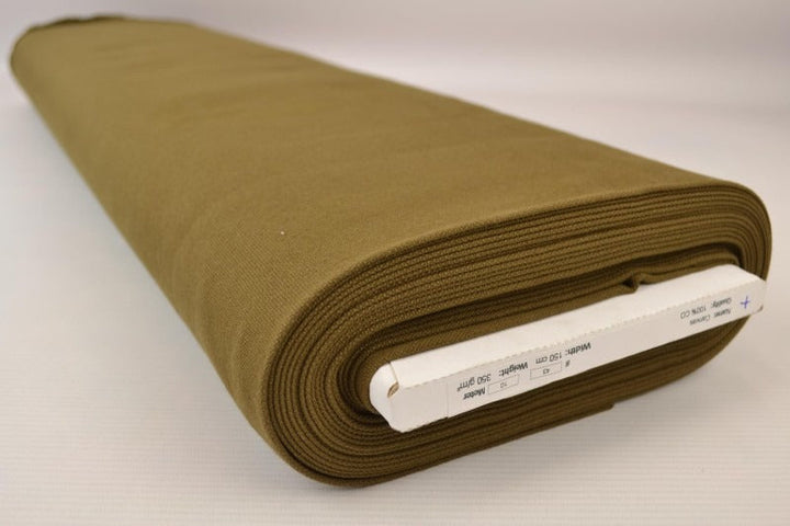 BRUN BOMULDSCANVAS – TÆTVÆVET 350 g/m², OEKO-TEX produkt