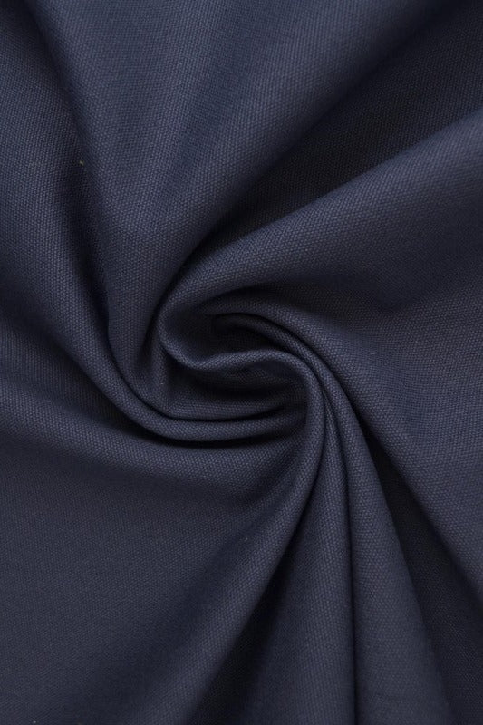 NAVY BOMULDSCANVAS – TÆTVÆVET 350 g/m², OEKO-TEX nærbillede