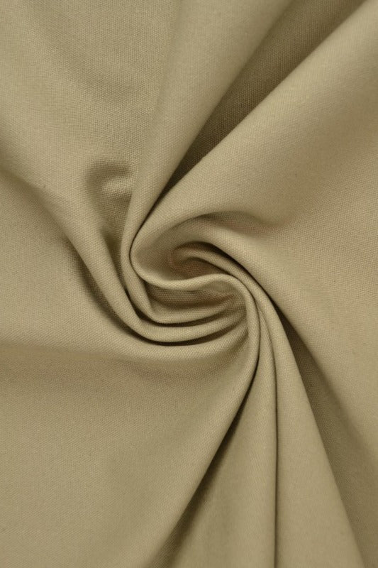 TAUPE BOMULDSCANVAS – TÆTVÆVET 350 g/m², OEKO-TEX nærbillede