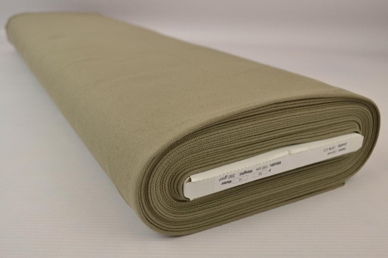 TAUPE BOMULDSCANVAS – TÆTVÆVET 350 g/m², OEKO-TEX produkt