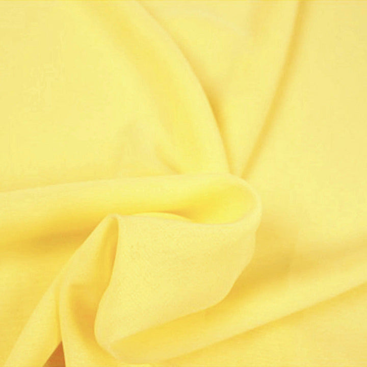 LJUSGUL CHIFFONG – LÄTT, TRANSPARENT & MED VACKERT FALL