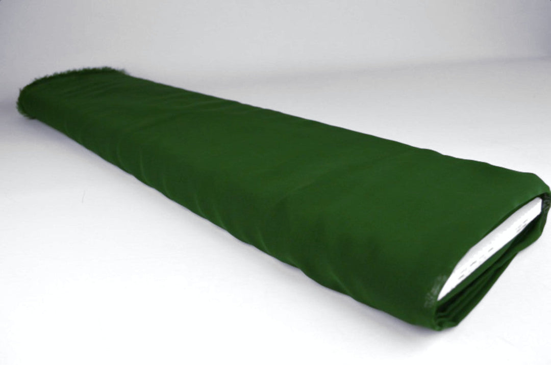 MÖRK GRÖN CHIFFONG – LÄTT, TRANSPARENT & MED VACKERT FALL