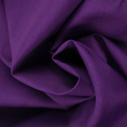 MÖRK LILA BOMULLSPOPLIN