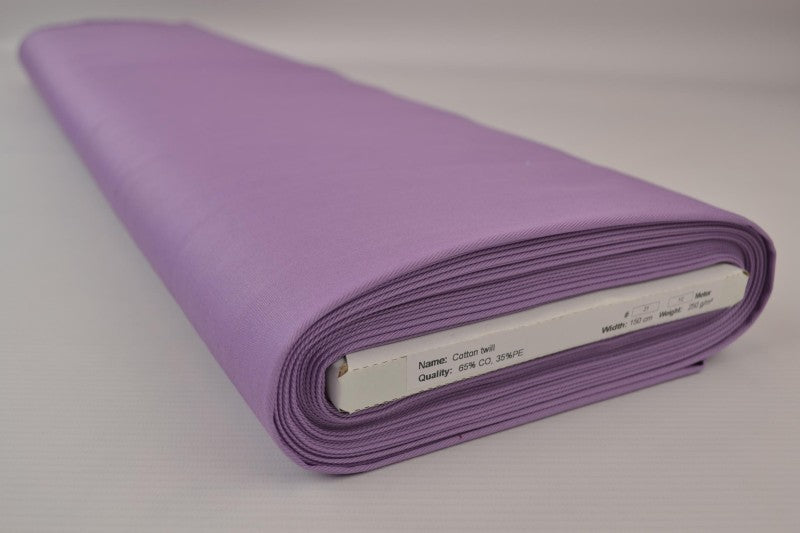 LAVENDEL BOMULLSTWILL – KRAFTIGT OCH FORMSTABILT TYG