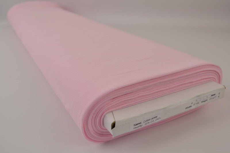 LJUSROSA BOMULLSJERSEY – NATURLIG, ANDNINGSBAR & STRETCHIG