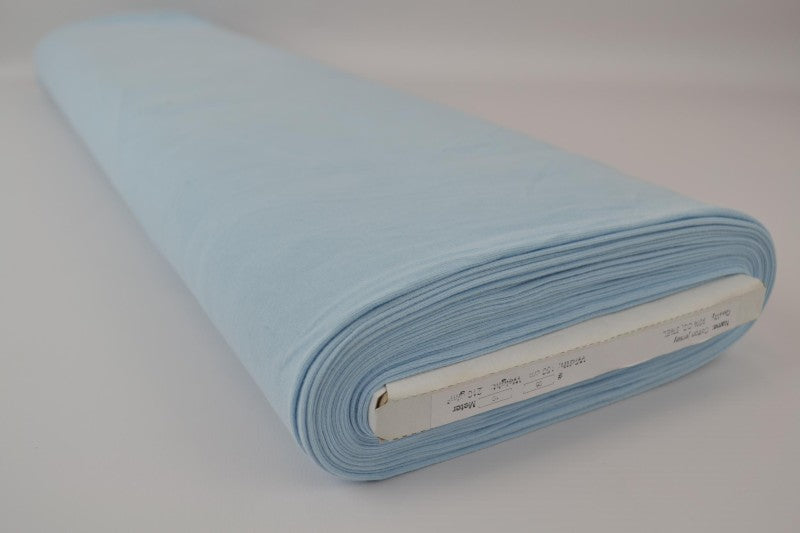 BABYBLÅ BOMULLSJERSEY – NATURLIG, ANDNINGSBAR & STRETCHIG