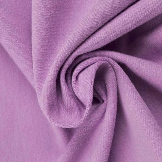 LILA BOMULLSJERSEY – NATURLIG, ANDNINGSBAR & STRETCHIG