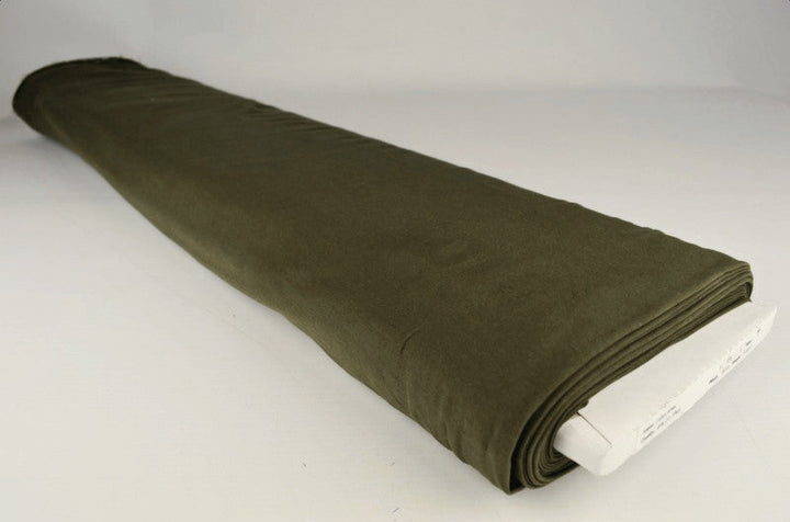 MÖRK MOSGRÖN BOMULLSJERSEY – NATURLIG, ANDNINGSBAR & STRETCHIG