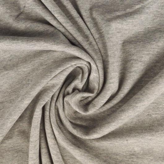 GRÅ MELANGE BOMULLSJERSEY