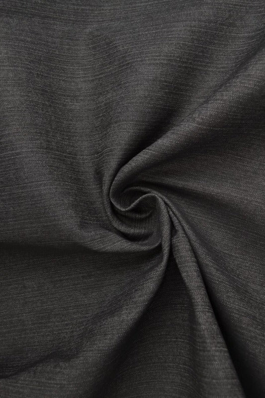 MÖRK ANTRACIT OTVÄTTAT DENIM MED STRETCH – 300 G/M²