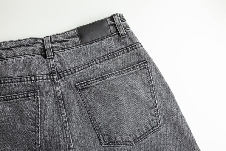 GRÅ OTVÄTTAT DENIM MED STRETCH – 300 G/M²