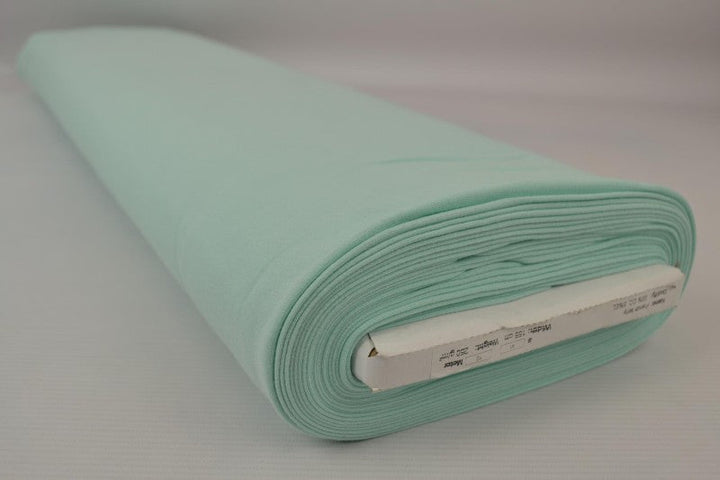 MINTGRÖN FRENCH TERRY – MJUK BOMULLSSTICKAD METERVARA MED STRETCH
