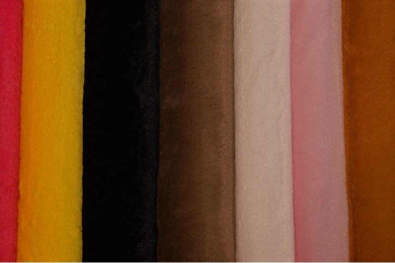 MÖRKBLÅ MJUK PLYSCH – 10 MM LUGG & TVÄRSGÅENDE STRETCH