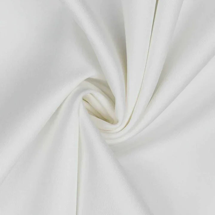 VIT BOMULLSSATIN MED STRETCH