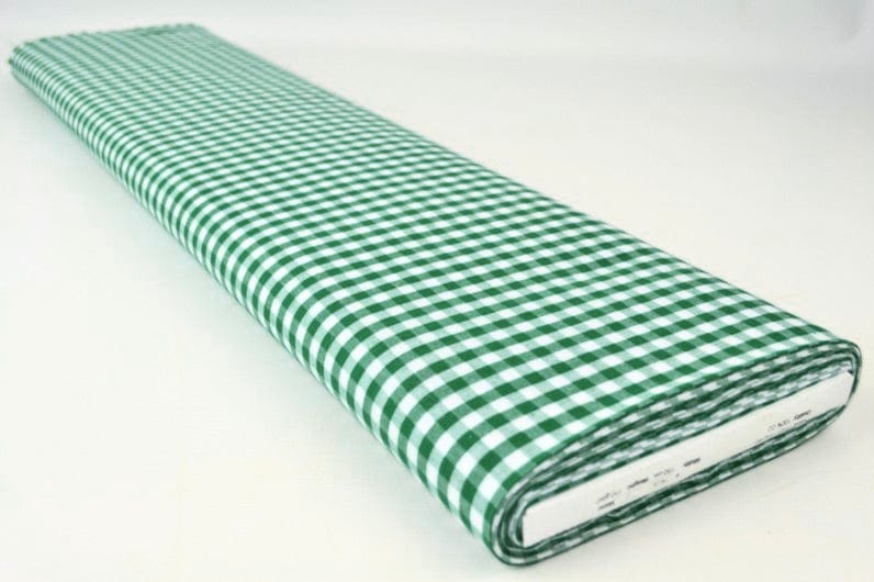 G&M Cotton Gingham Check 6,5 mm 6,5 MM TERNET GINGHAM GRØN