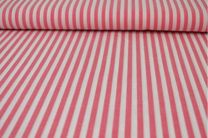 PINK GINGHAM RANDIGT BOMULLSTYG 6,5 MM GINGHAM RUTOR – OEKO-TEX BOMULL, LÄTT & ANDNINGSBART