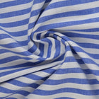 BLÅ GINGHAM RANDIGT BOMULLSTYG 6,5 MM GINGHAM RUTOR
