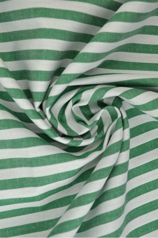 GRÖN GINGHAM RANDIGT BOMULLSTYG 6,5 MM GINGHAM RUTOR – OEKO-TEX BOMULL, LÄTT & ANDNINGSBART