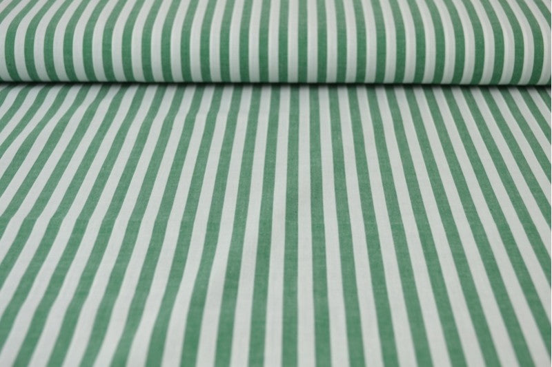 GRÖN GINGHAM RANDIGT BOMULLSTYG 6,5 MM GINGHAM RUTOR – OEKO-TEX BOMULL, LÄTT & ANDNINGSBART