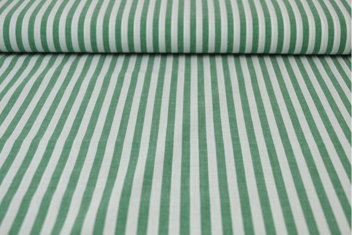GRÖN GINGHAM RANDIGT BOMULLSTYG 6,5 MM GINGHAM RUTOR – OEKO-TEX BOMULL, LÄTT & ANDNINGSBART