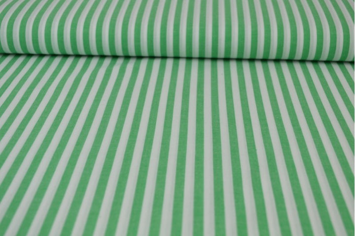LJUSGRÖN GINGHAM RANDIGT BOMULLSTYG 6,5 MM GINGHAM RUTOR – OEKO-TEX BOMULL, LÄTT & ANDNINGSBART