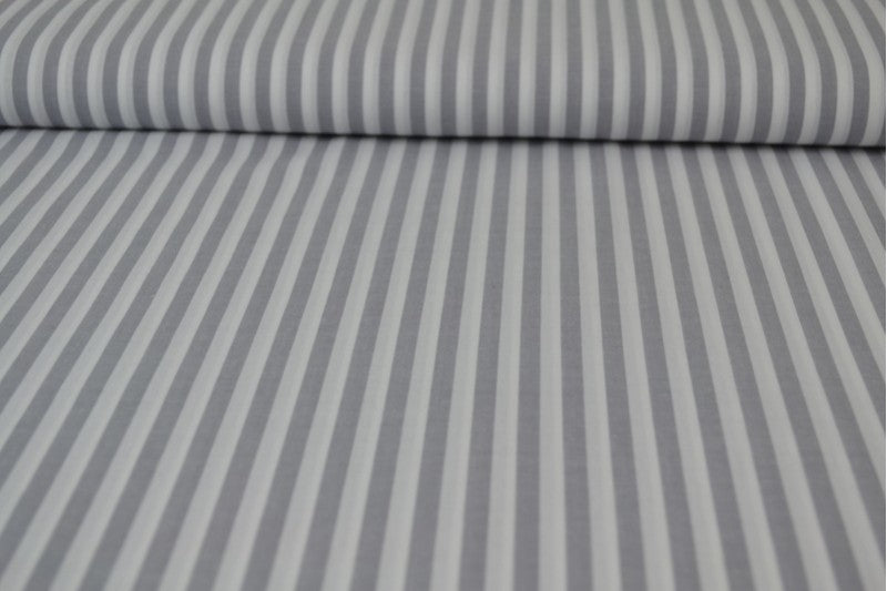 GRÅ GINGHAM RANDIGT BOMULLSTYG 6,5 MM GINGHAM RUTOR – OEKO-TEX BOMULL, LÄTT & ANDNINGSBART
