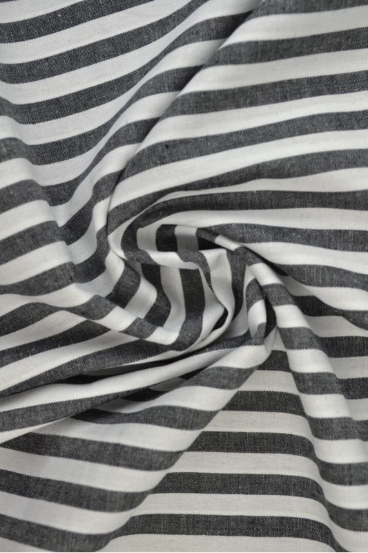 SVART GINGHAM RANDIGT BOMULLSTYG 6,5 MM GINGHAM RUTOR – OEKO-TEX BOMULL, LÄTT & ANDNINGSBART