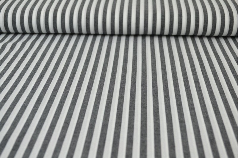 SVART GINGHAM RANDIGT BOMULLSTYG 6,5 MM GINGHAM RUTOR – OEKO-TEX BOMULL, LÄTT & ANDNINGSBART