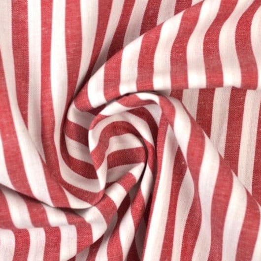 G&M Cotton Gingham Stripes 6,5 mm 6,5 MM STRIBET GINGHAM RØD