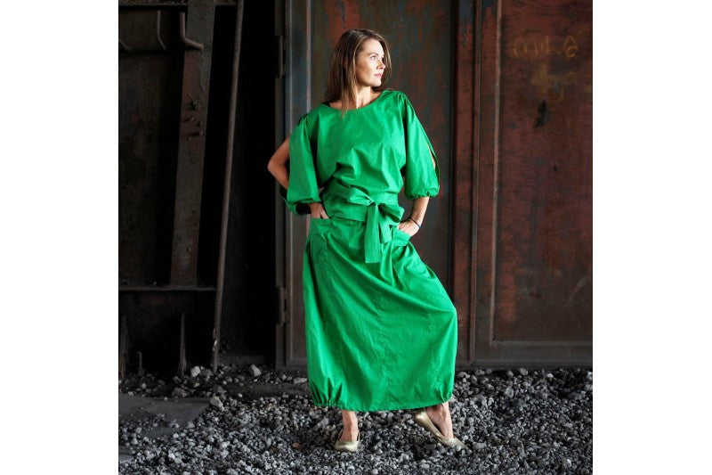 VINTAGE MÖRK ROSA BOMULLSPOPLIN – TÄTT VÄVT BOMULLSTYG