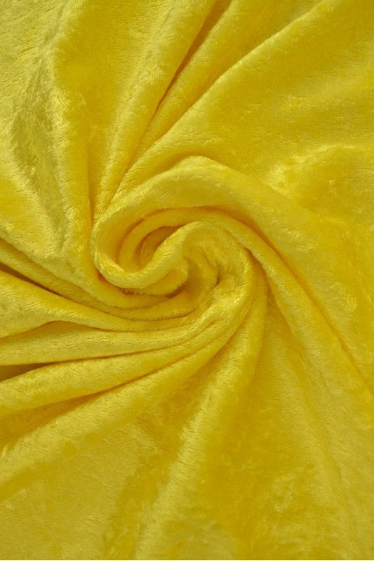GUL KROSSAD VELOUR – STICKAD, STRETCHIG & GLANSFULLT FALL