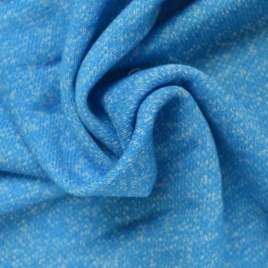 BLÅ MELERAD FRENCH TERRY