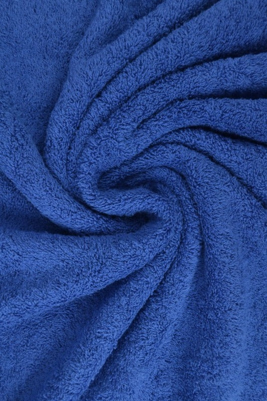 MÖRK BLÅ DUBBELSIDIG FROTTÉ – ABSORBERANDE HANDDUKSTYG (OEKO-TEX)