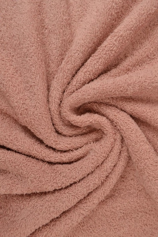 VINTAGE LJUSROSA DUBBELSIDIG FROTTÉ – ABSORBERANDE HANDDUKSTYG (OEKO-TEX)