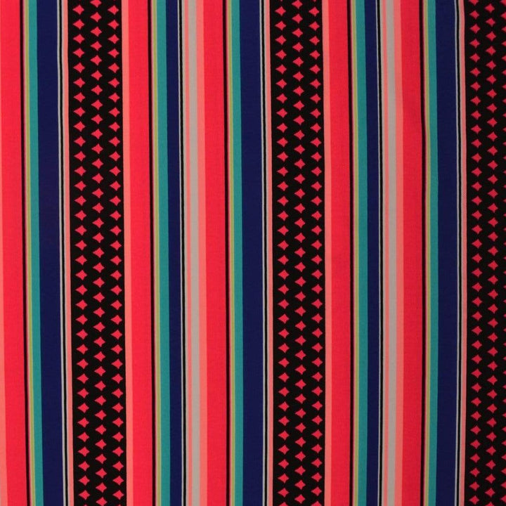 G&M Lycra LYCRA MED MULTIFARVET STRIBER (MIN. 3 M.)