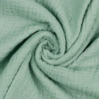 VINTAGE GRÖN DOUBLE GAUZE EKOLOGISK MUSLIN