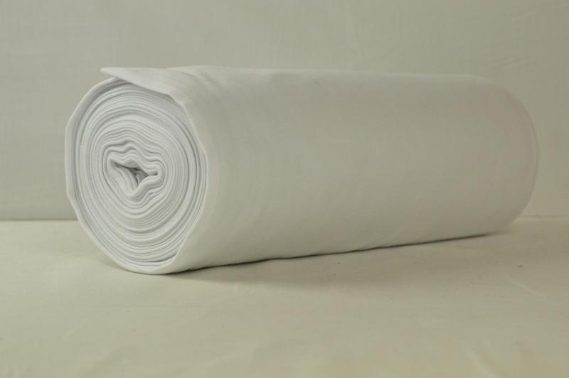 VIT MUDDVÄV – BOMULLSMUDD MED STRETCH