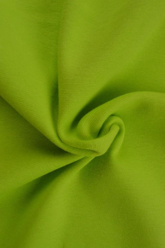 LIMEGRÖN MUDDVÄV – BOMULLSMUDD MED STRETCH