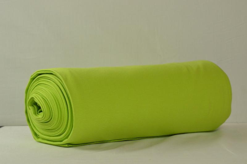 LIMEGRÖN MUDDVÄV – BOMULLSMUDD MED STRETCH