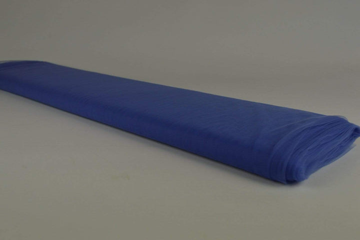 BLÅ MJUKT TYLL MED STRETCH